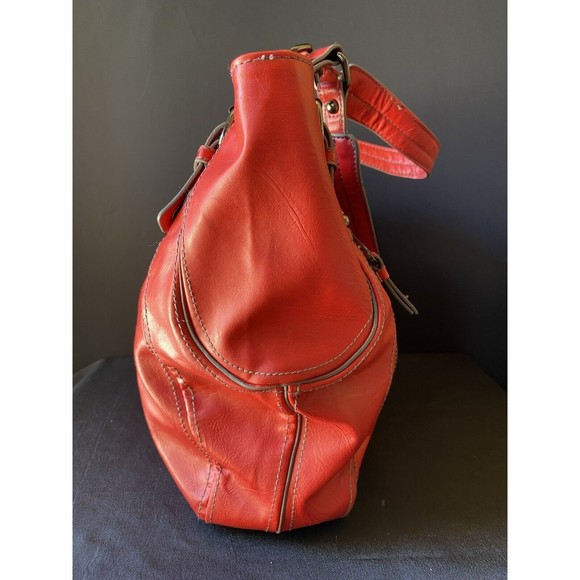 Red Handbag Nine West Faux Leather Shoulder Bag - Picture 5 of 12